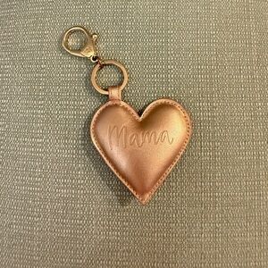 Itzy Ritzy “Mama” Heart Keychain/Diaper Bag Charm in Gold